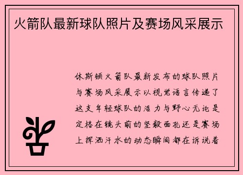 火箭队最新球队照片及赛场风采展示